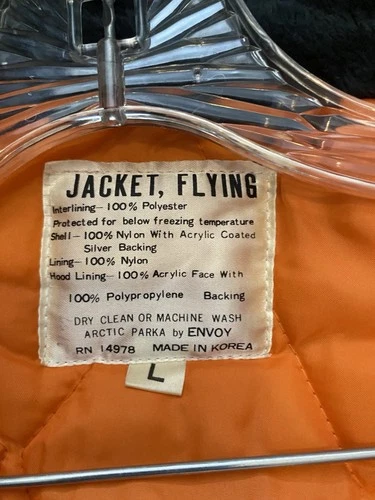 Vintage Arctic Parka Flying Jacket Large Made For Below Freezing Temp image 17