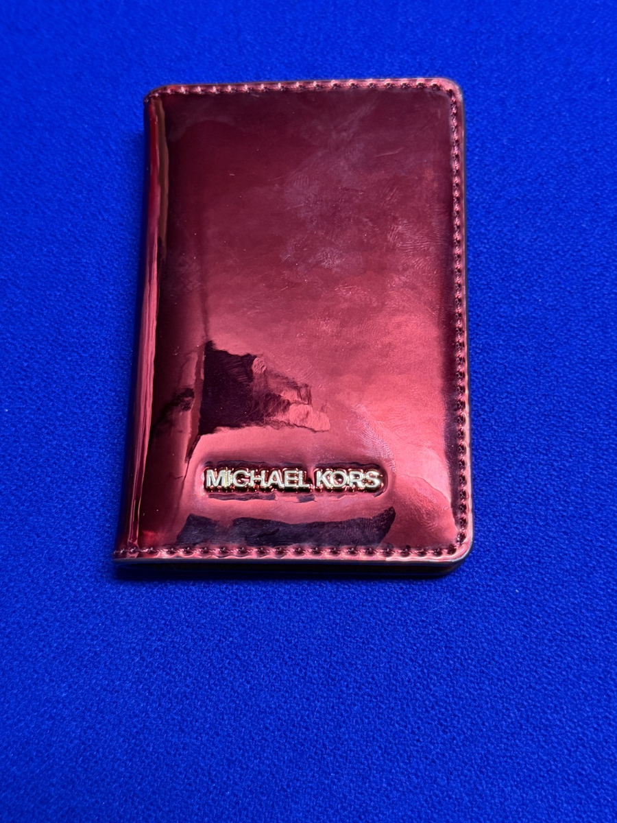 Michael Kors Jet Set Travel Small Snap Bifold Wallet Metallic