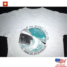 Trending SS Edmund Fitzgerald GORDON LIGHTFOOT Shirt Sport Gray Unisex S-5XL