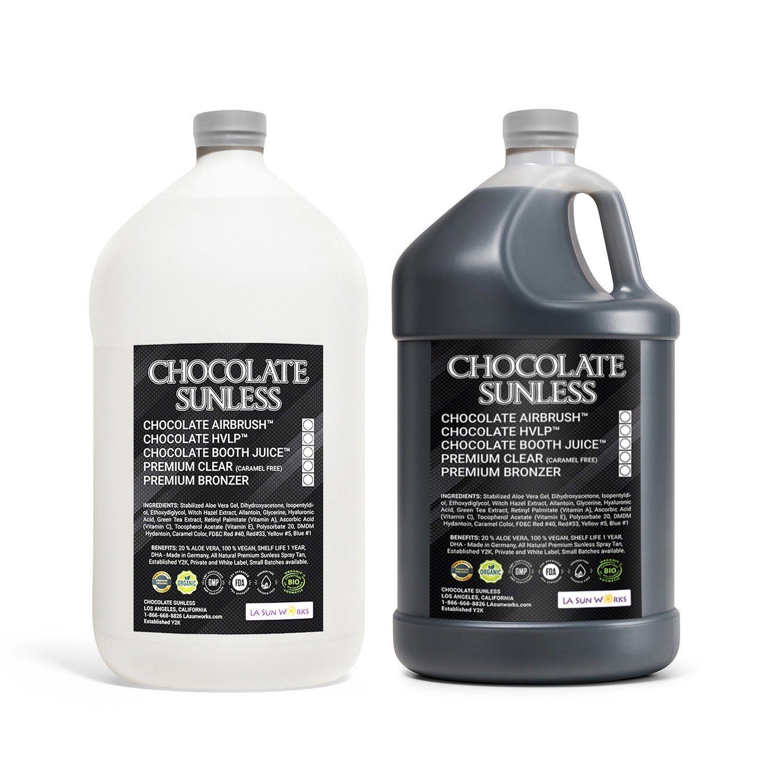 Chocolate Sunless Spray Tan  Self Tanning Mist for Face, 2 oz - LOT OF 2