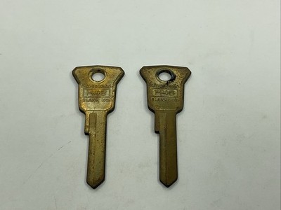 Curtis Industries NOS Key Blank Lot Of 2 Uncut H16 Brass Tone A-CK28