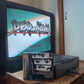 Sega Saturn Dead or Alive Limited Edition w/ Postcard Used