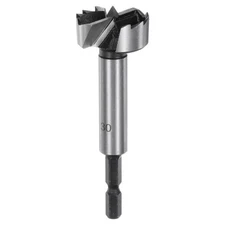 Forstner Drill Bit 1-3/16"(30mm) Carbon Steel Hex Shank Wood Drilling Bit