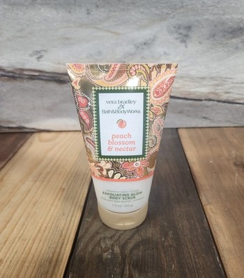Bath & Body Works Peach Blossom & Nectar Exfoliating Glow Body Scrub 7.4 oz Vera