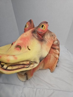 Lucasfilms Ltd Star Wars Jar Jar Binks Costume Mask Rubber PVC Episode 1 - VTG