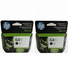 Combo 2 Pack New HP N9J92AN Original Ink Cartridge 64XL Black exp 2026