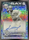 2024 Topps Chrome Junior Caminero Auto RC B&W Mini Diamond Refractor #AC-JCA