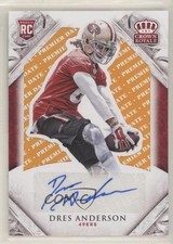 2015 Crown Royale Rookie Signature Premier Date 3/15 Dres Anderson Auto 07qr