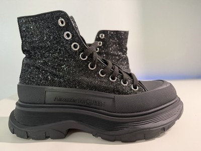 Alexander Mcqueen CrystalTreadslick Boot