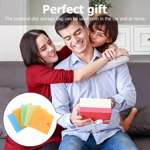 5 Pcs Portable Hard Plastic Cd Case Dvd Organizer Book Storage Binder - Afbeelding 2 van 12