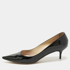 Jimmy Choo Black Patent Leather Romy Pumps Size 40