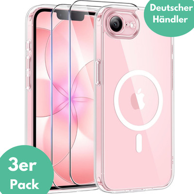 Hülle + 2X Schutzglas für Apple iPhone 17e MagSafe Panzerfolie Full Screen Case