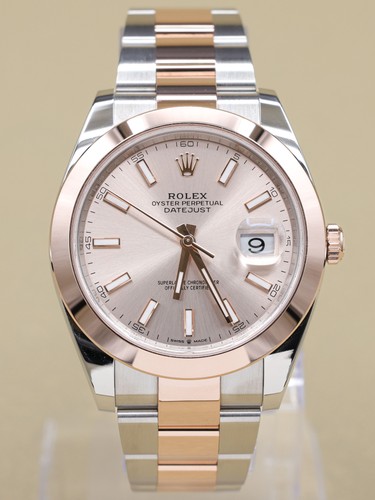 Rolex Datejust 41 Sundust Index Dial on Oyster 126301 Complete...