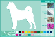 SHIBA INU SILHOUETTE cut vinyl decal #1 Dog stickers