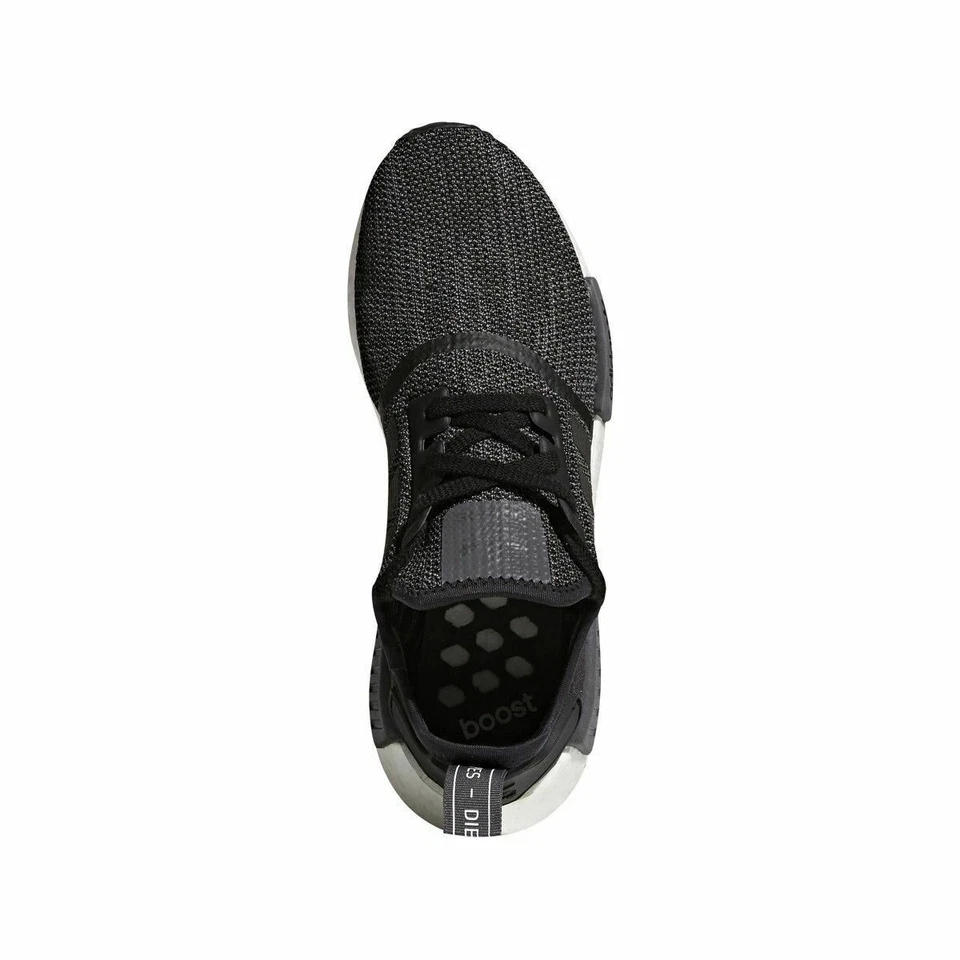 [B79758] Tenis para correr Adidas Originales NMD_R1 para hombre - Negro Carbono Blanco Foto 4 de 4