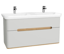 VitrA Sento Möbel Set Waschtisch mit Unterschrank, 2 Auszüge hellgrau matt