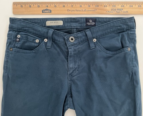 Pantalones de mezclilla ajustados elásticos Adriano Goldschmied azules The Stilt Cigarette 27R - Imagen 4 de 12