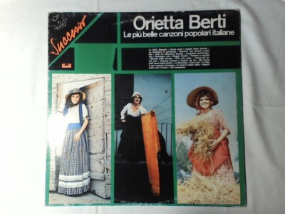 ORIETTA BERTI Le piu' belle canzoni popolari italiane lp più