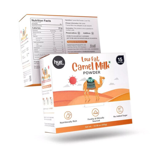 Low Fat Camel Milk Powder । 100% Pure & Natural 15 * 20gm 300gms AUTHENTIC - Picture 4 of 4