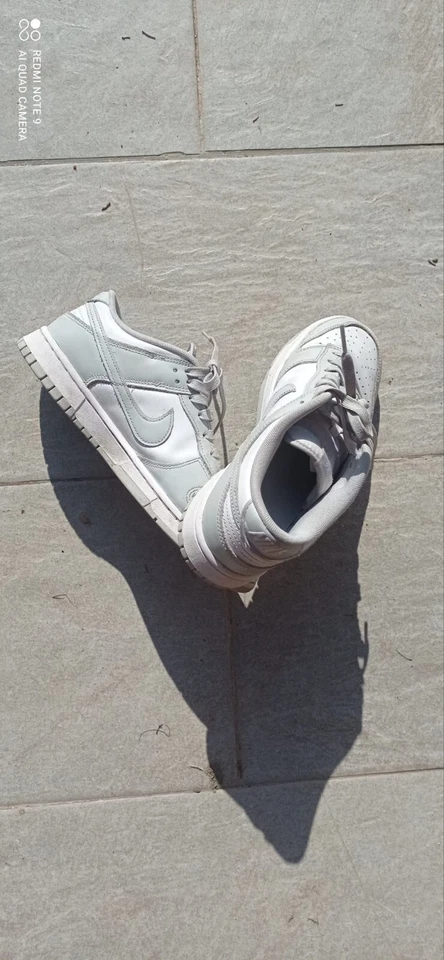 Nike Dunk Low Retro Sneakers per Uomo - White/Grey Fog, EU 43, foto 1 di 5