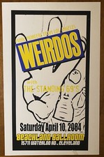 The WEIRDOS Beachland Ballroom CLEVELAND US 2004 Cardboard CONCERT POSTER PUNK