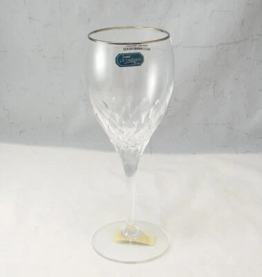 CRISTAL D'ARQUES DURAND Cristal d'Arques Crystal CAPELLA PLATINUM Wine Goblet(s) NEW NWOB