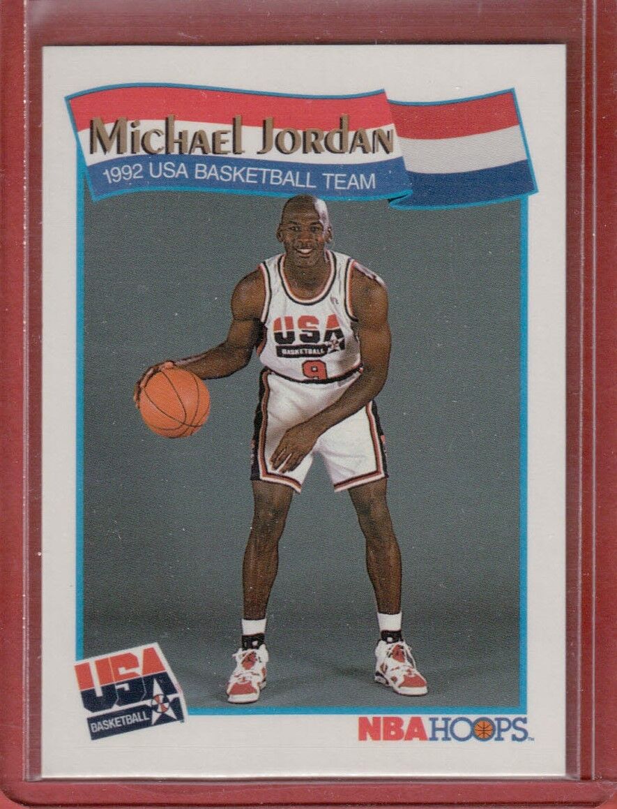 Michael Jordan 1991 NBA Hoops Card #55 USA Basketball Team Michael Jordan 1991 NBA Hoops Card #55 USA Basketball Team