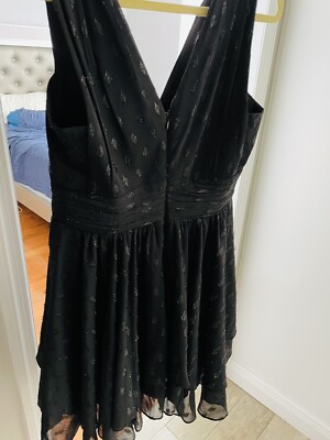 white christmas dresses USA Made Ladies One Shoulder Asymmetrical Black Cocktail Dress – Classy  Cozy Cool | Made in USA main image 0