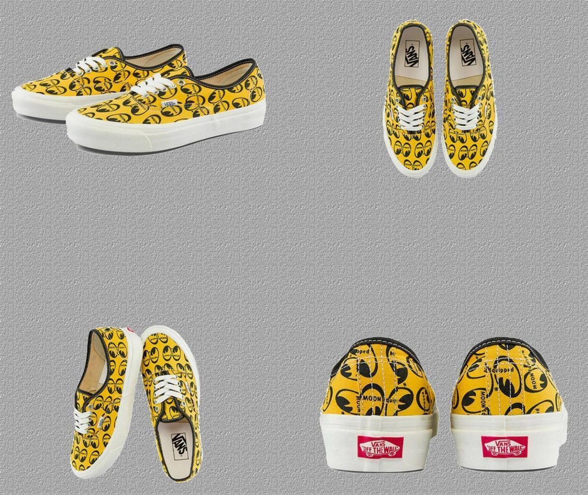 VANS Authentic Yellow MOONEYES Moon Equipped Anaheim Factory Shoes