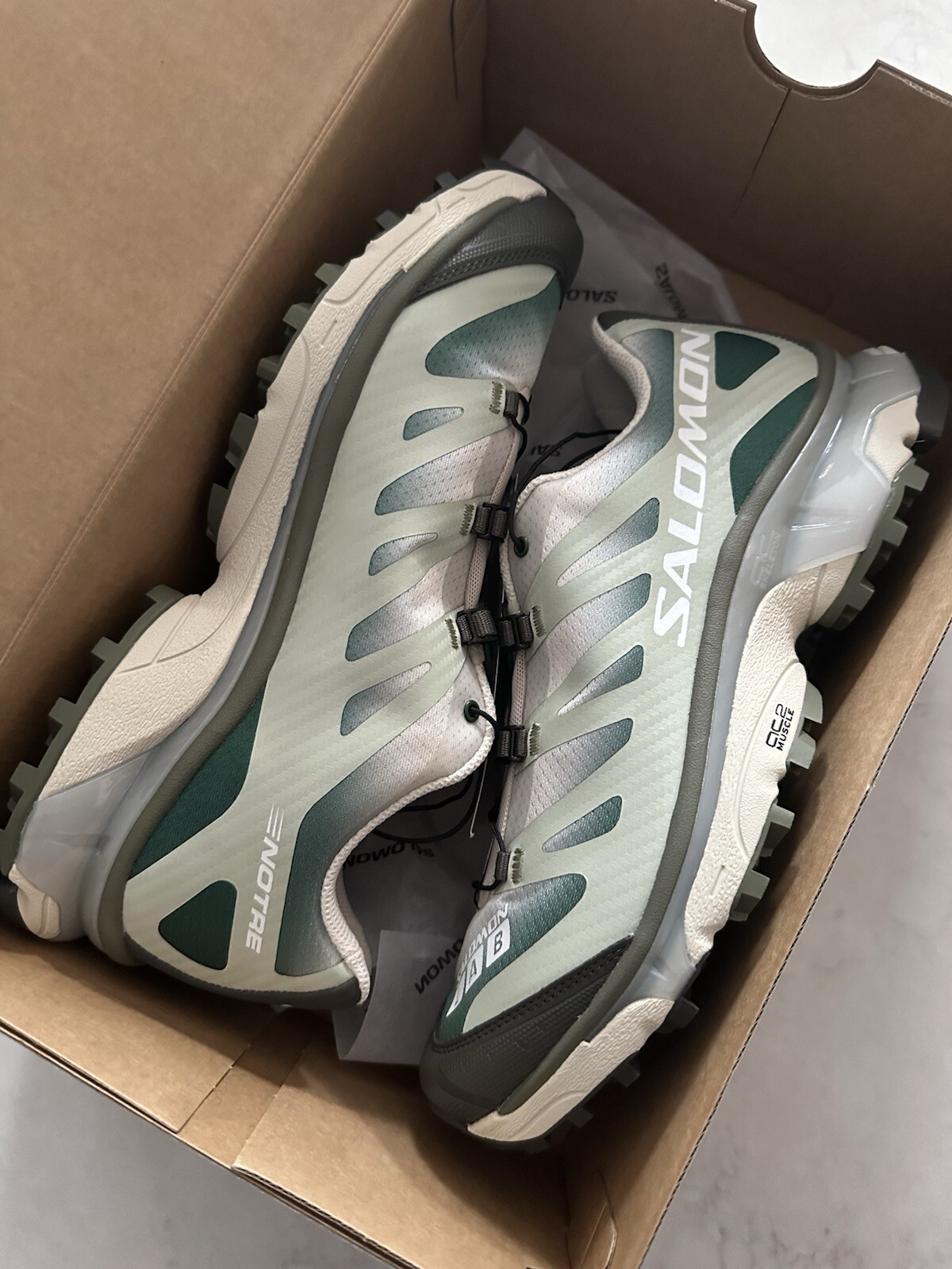 Taglia 9 5 Salomon Notre XT 4 OG Sneaker Almond Milk Desert Sage Eden NUOVISSIME