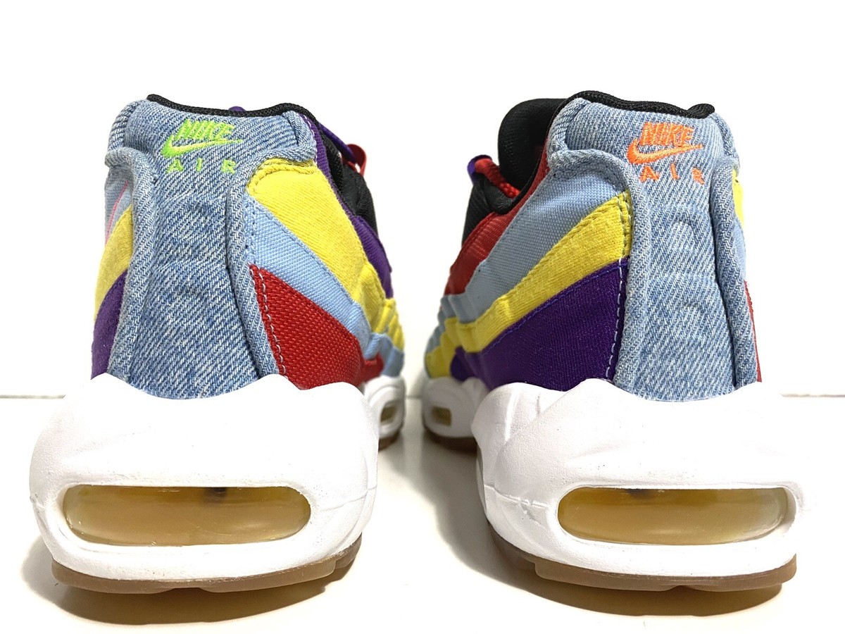 NIKE AIR MAX 95 SP MULTI COLOR PSYCHIC BLUE CHROME YELLOW CK5669