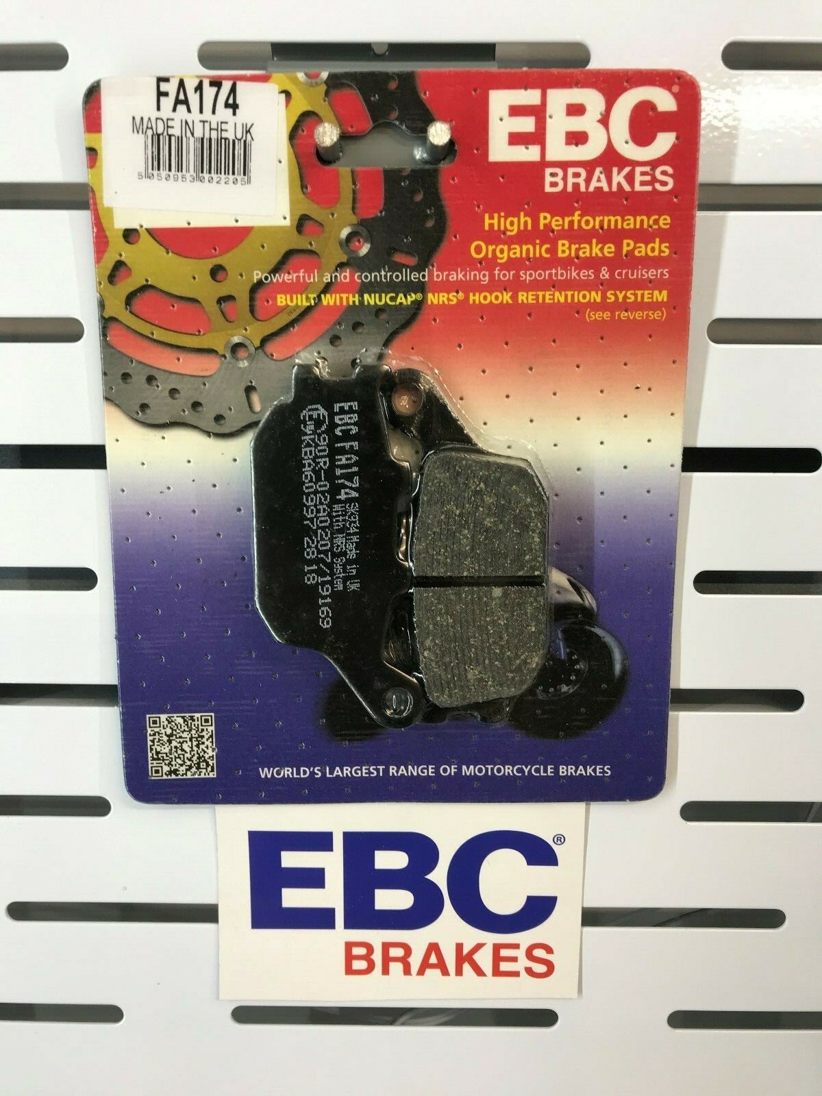 REAR BRAKE PADS FOR GSX650F SUZUKI 2008 TO 2015 EBC FA174