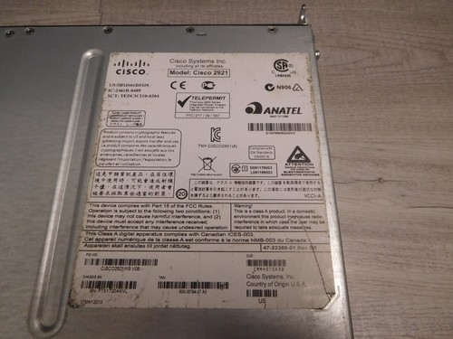 Cisco 2921 C2921-CME-SRST/K9 PVDM3-128 1x VIC2-4FXO 2x VWIC2-2MFT-T1/E1 Router - Picture 14 of 15