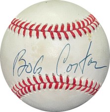 Bob Costas signed ROAL Rawlings Official American League Baseball tone spots-JSA