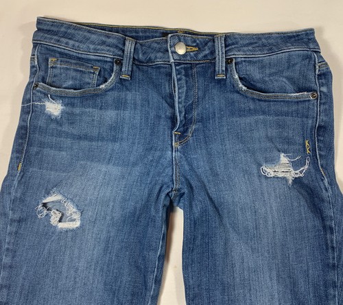 GENETIC DENIM Jeans Sz 28 The James Deconstruct Zip Ankle Made USA - 第 2/9 張圖片