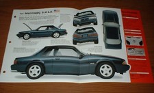 1992 Mustang Lx Coupe Original Imp Brochure 87 88 89 90 91 92 93 Notch Back 5.0