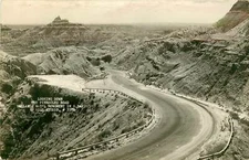 South Dakota, SD, Badlands National Monument, Pinnacle Road 1954 RPPC