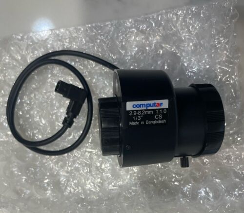 Computar Vari Focus CCTV Lens Auto Iris 2.9-8.2 mm w/31 cm Cable & 4 Pin Connect - Picture 2 of 2