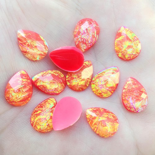 30 pcs 10*14mm Flatback Crystal Rhinestones Stick on Glitter Stones Jewelry -B94 - Picture 8 of 13