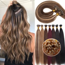 1G/s THICK Nano Ring Micro Loop 100 Human Hair Extensions Bead Highlight Blonde