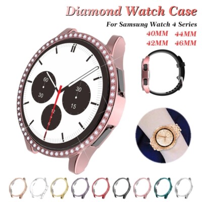 US For Samsung Galaxy Watch 8 7 6 5 4 40/44mm Bling Crystal Watch Case Cover