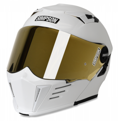 Simpson Motorcycle Mod Bandit Helmet Medium - White M59M1 | eBay UK
