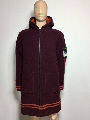 Stone Island Panno Jacquard Coat Xl V0011 Bnwt Burgundy Parka Jacket Ebay