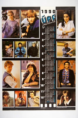 1990 UPF Ústřední půjčovna filmů 23x33 Original Czech movie poster CALENDAR