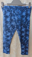 Style Co. Woman's Capri Leggings Mid Rise Blue Print Size Petite Small NWT