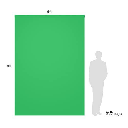 Julius Studio 6 x 9 ft. Chromakey Green Soft Texture Backdrop Screen Photo Ba...