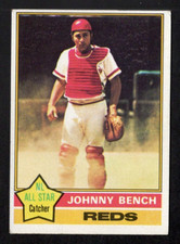 1976 Topps Baseball Card #300 Johnny Bench HOF Cincinnati Reds VG-EX bb