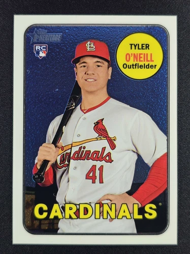 Tyler O'Neill 2018 Topps Heritage Chrome 573/999 RC ROOKIE #612 ORIOLES