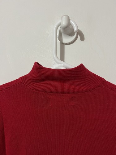 NWOT Mens Jack Nicklaus Golden Bear 1/4 Zip Pullover Sweater Red Size Small - Picture 8 of 8
