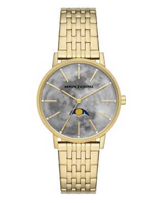 Armani Exchange AX5586 Damenuhr Edelstahl LOLA gold